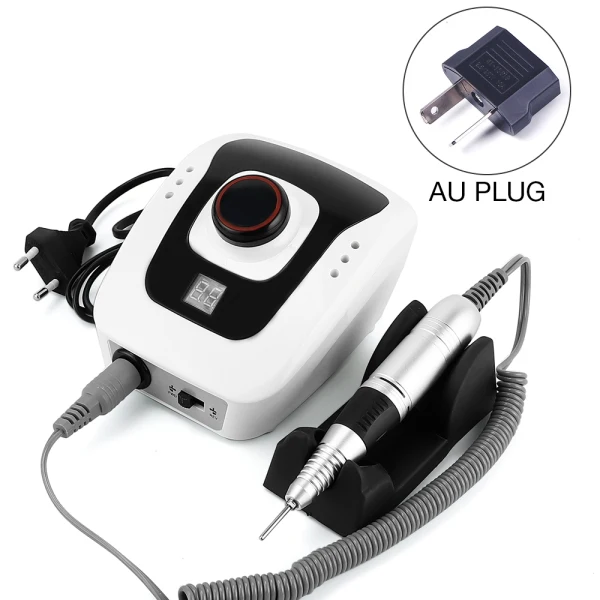 AU Plug 30 Вт 35000 об/мин Электрическая дрель для ногтей, маникюрный аппарат, набор для педикюра, оборудование для маникюра, инструменты для маникюра - Цвет: AU Plug