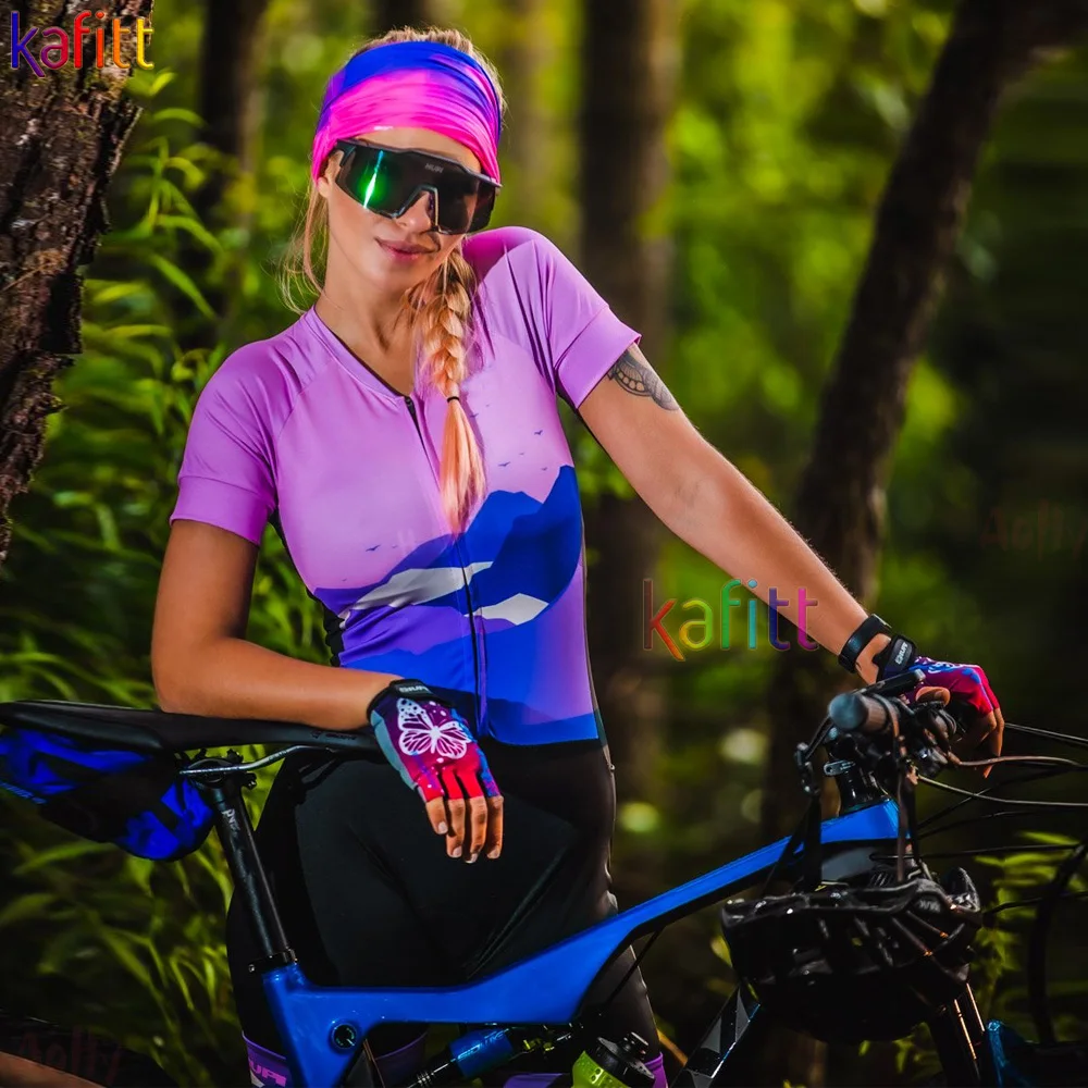 Женский костюм для езды на велосипеде с коротким рукавом | Спорт и развлечения