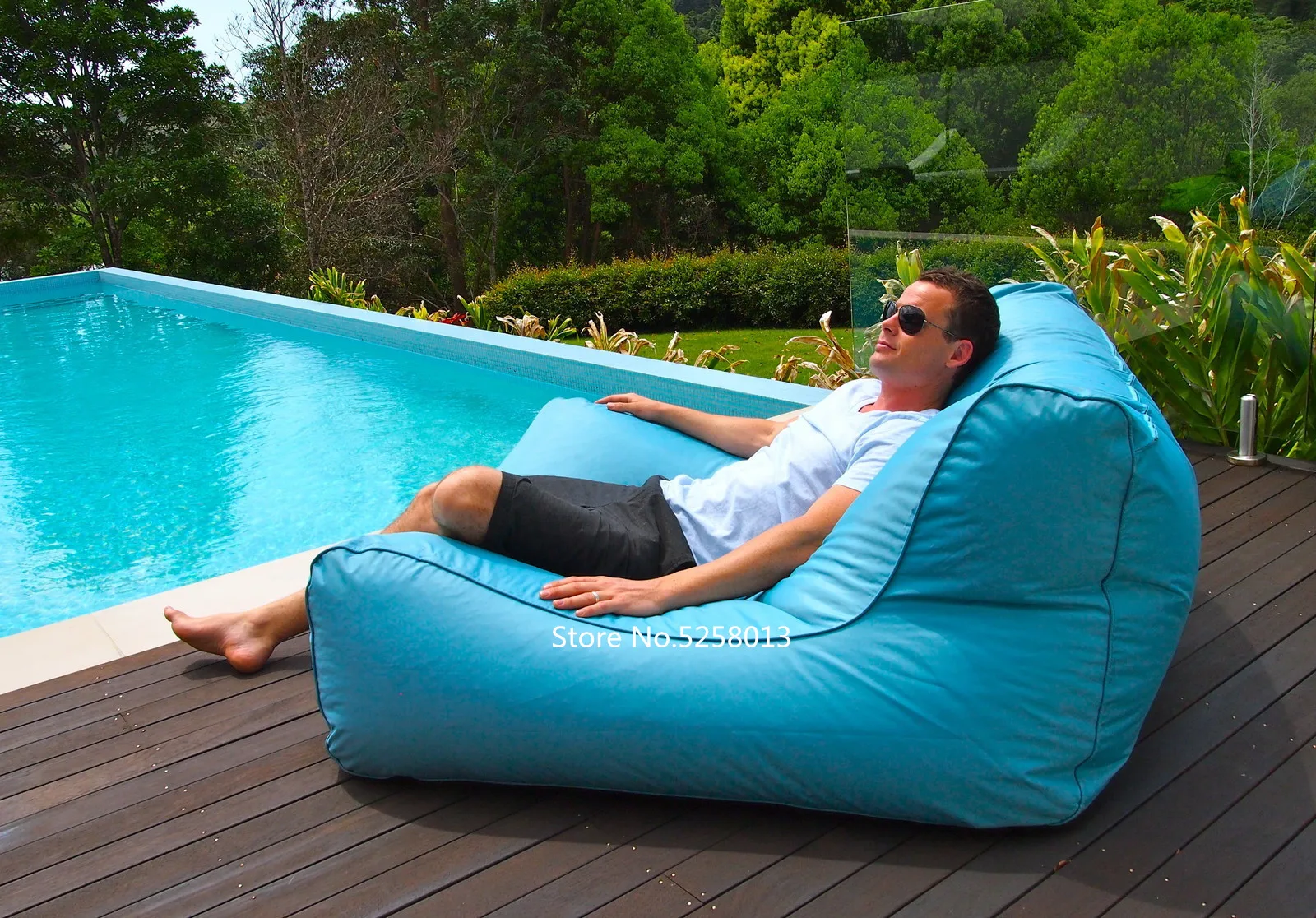 Очень Большой Плавающий матрац, гигантский бассейн боковые beanbag стул на воде, уличная мебель диван-черный