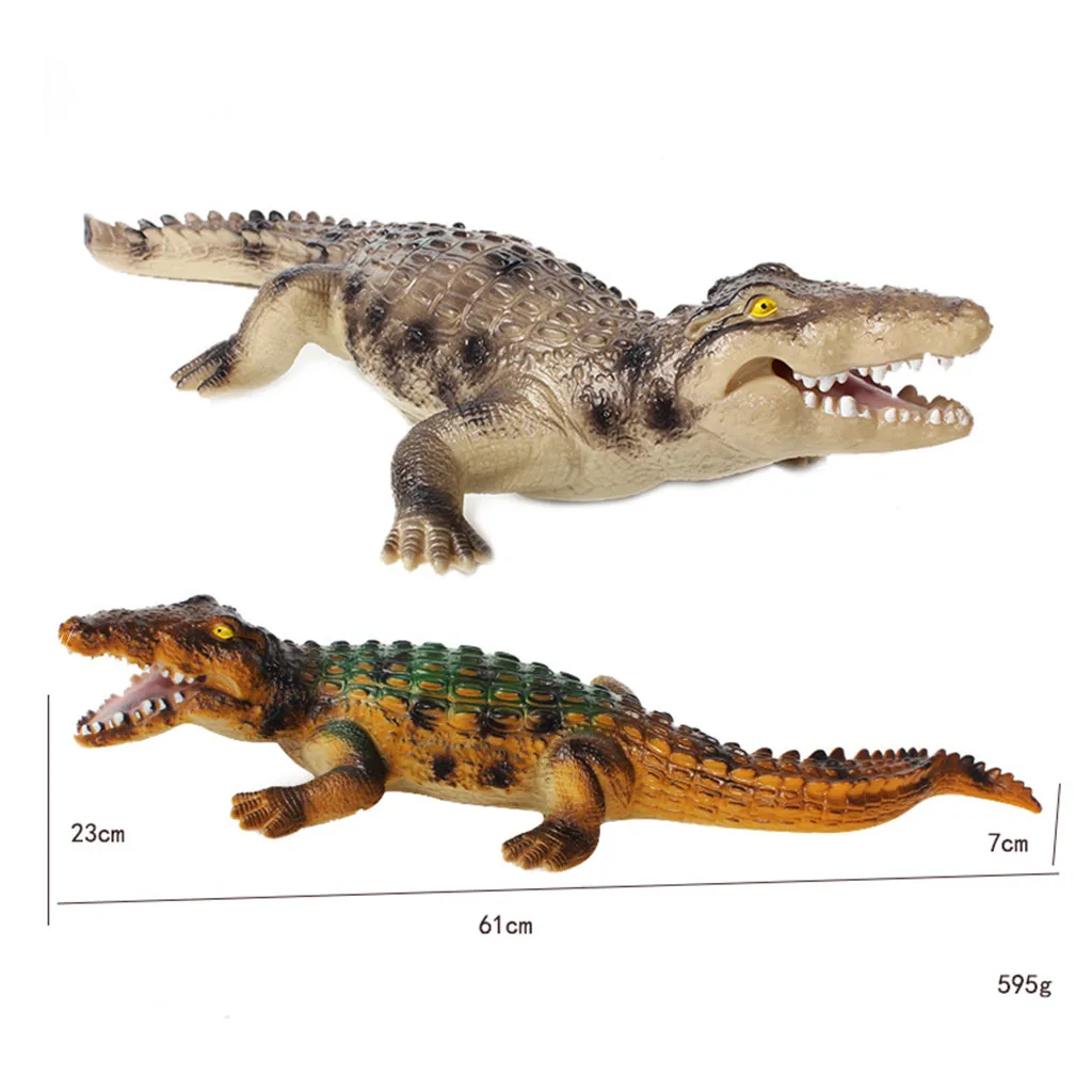 

Kids Toys Animaux En Plastique Crocodile Animales Juguete Wildlife Nile Crocodiles Figure Model Toy Gifts Figurine L930
