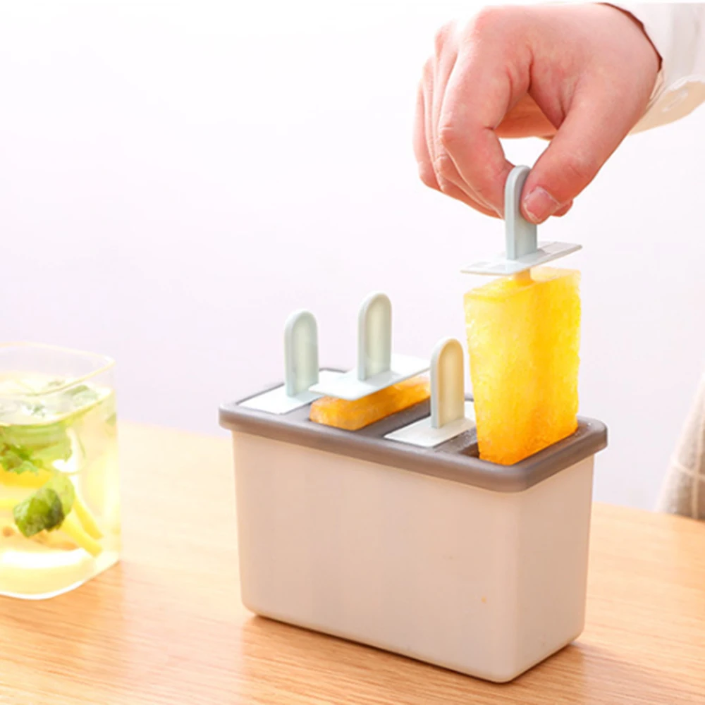 

2021 Hot Selling Creative Plastic Ice Cream Popsicle Mould Tray Maker Lattice Lid Frozen