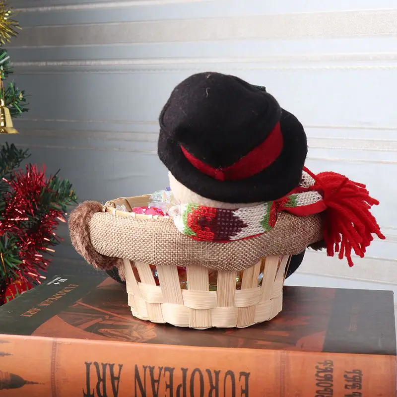 Новый рождественский конфетный декорированный поднос корзина для макета