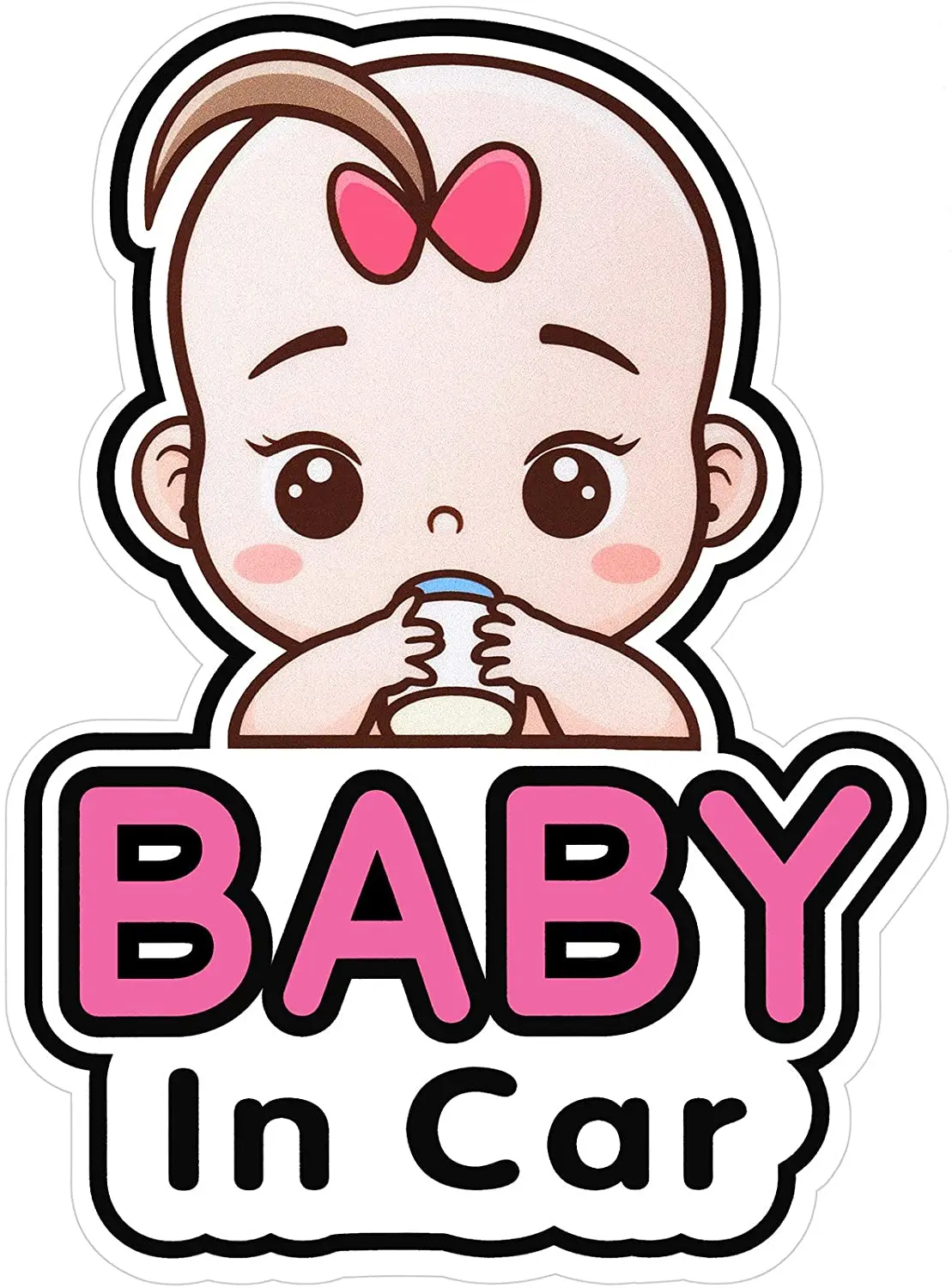 

Baby Car Sticker Logo and Girl Decal, Baby Car Sticker, Detachable Sticker Notification Board, Cute Baby Car Window Car Sticker