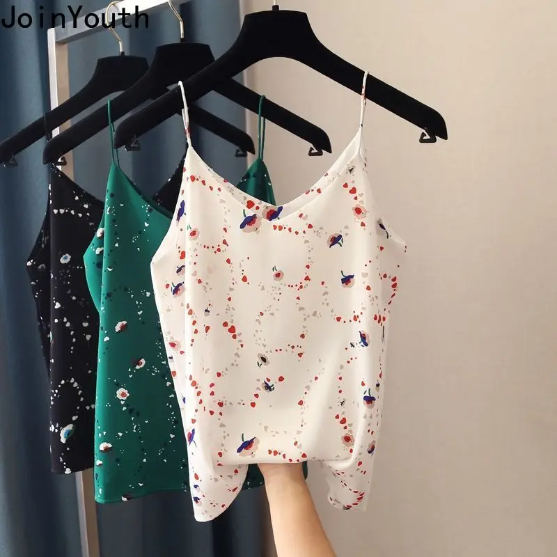 Joinyouth женский укороченный топ с принтом сердца летняя новая Корейская одежда