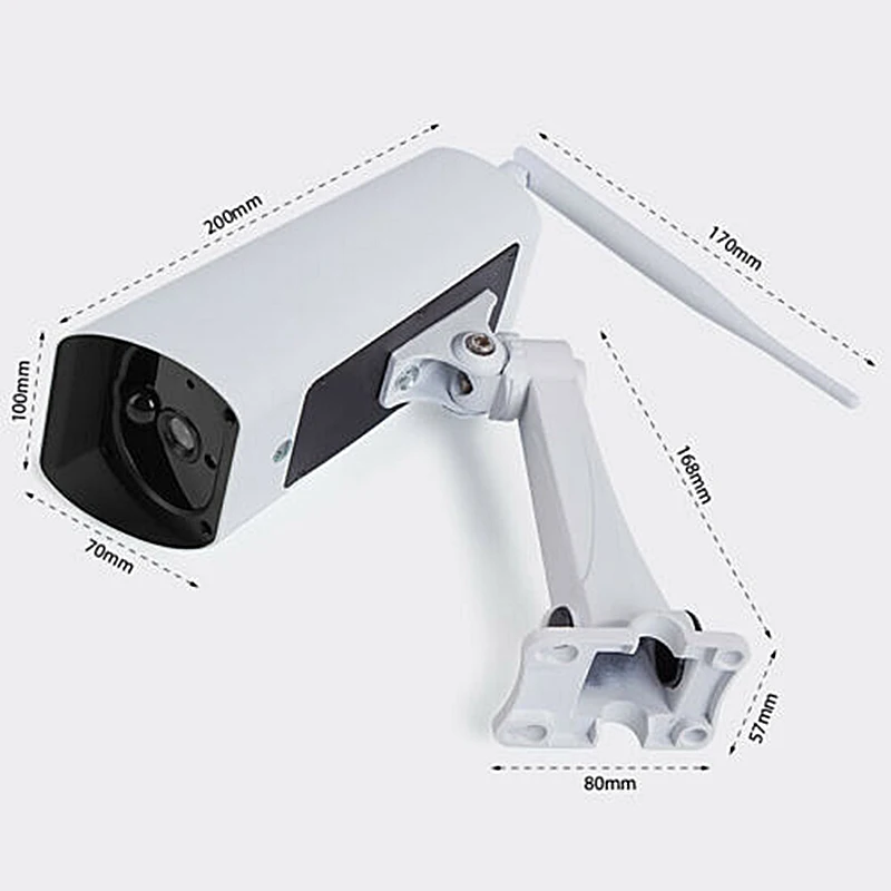 Беспроводная WiFi ip камера на солнечной батарейке 1080P HD монитор безопасности аудио