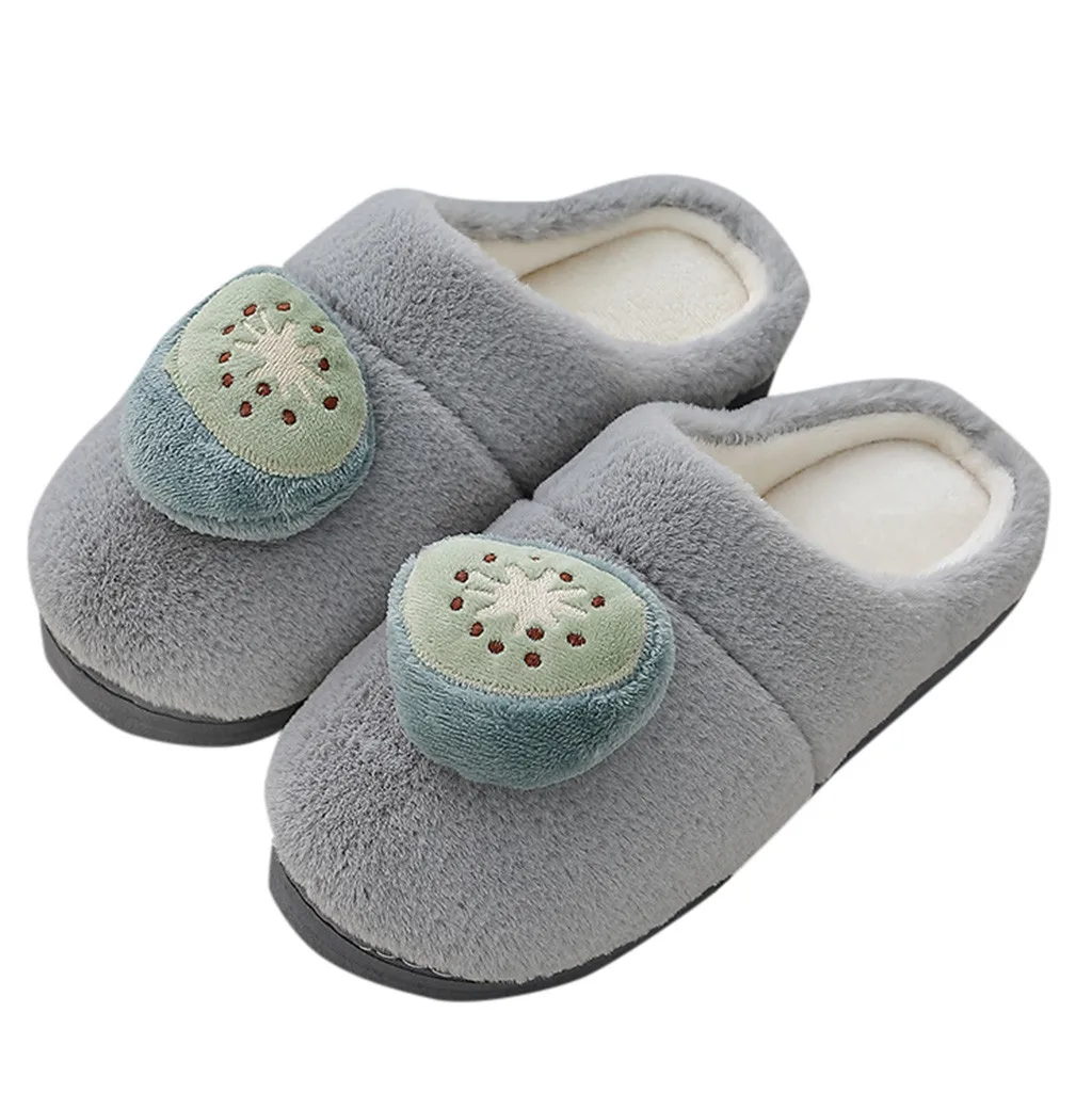 Зимние меховые тапочки Теплая мужская обувь унисекс домашние с подкладкой