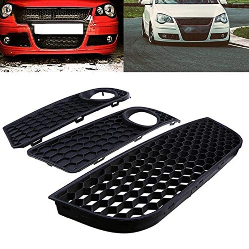 Автомобильная противотуманная фара нижняя решетка бампера для Polo MK4 9N3 2005-2009 |