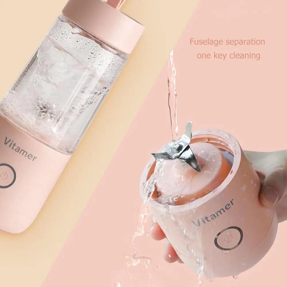 

350ml Portable Electric Fruit Juicer USB Rechargeable Smoothie Blender Machine Mini Fruit Mixer Cup Juicing Cup Kitchen Mixer