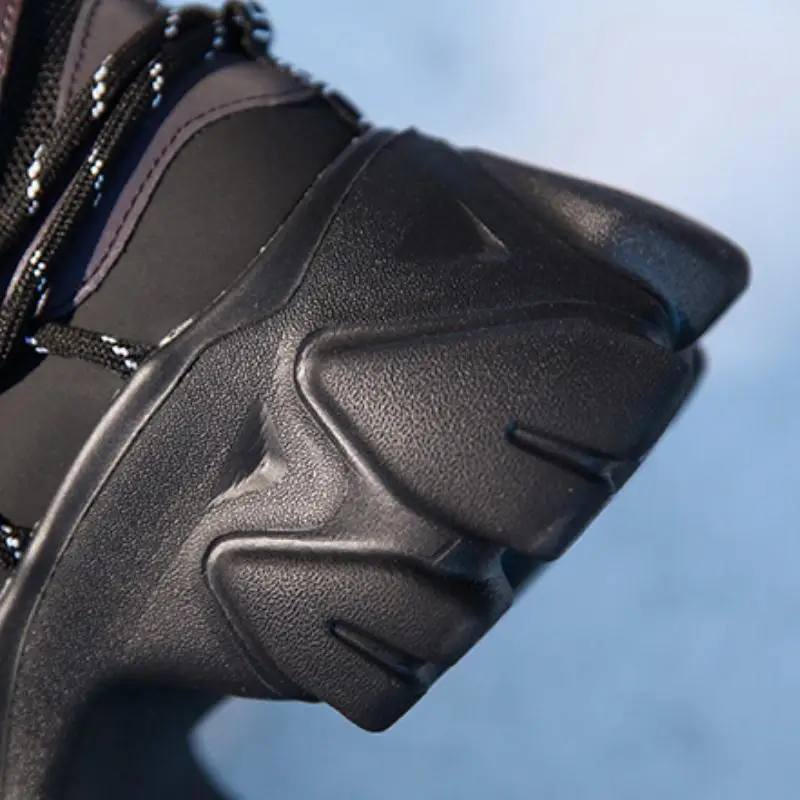 RIZABINA зимние кроссовки женские ботильоны из натуральной кожи на толстой подошве