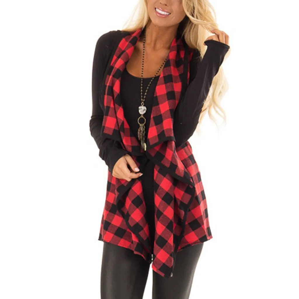 2019 осенне зимнее женское короткое пальто клетчатый жилет без рукавов мягкий