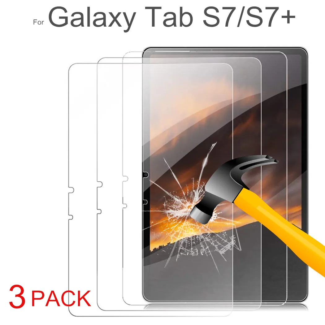 Защитное стекло для Samsung Galaxy Tab S7 2020 t870 t875 Plus Fe S5E S4 3 шт. | Компьютеры и офис