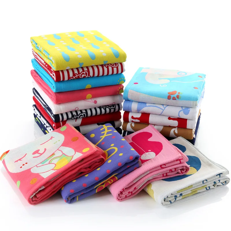 Хлопковый с принтом животного прямоугольное детское банное полотенце летнее