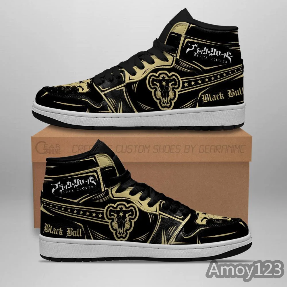 

2021 summer new men's casual fashion Black Bull Magic Knight Sneakers Black Clover Sneakers Anime