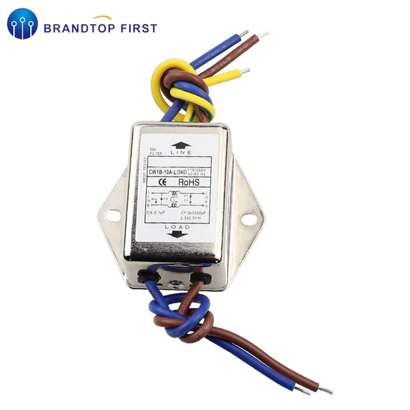CW1B-10A-L Электропитание EMI фильтр анти-помех AC 115V/250V питания очиститель | Дом и сад