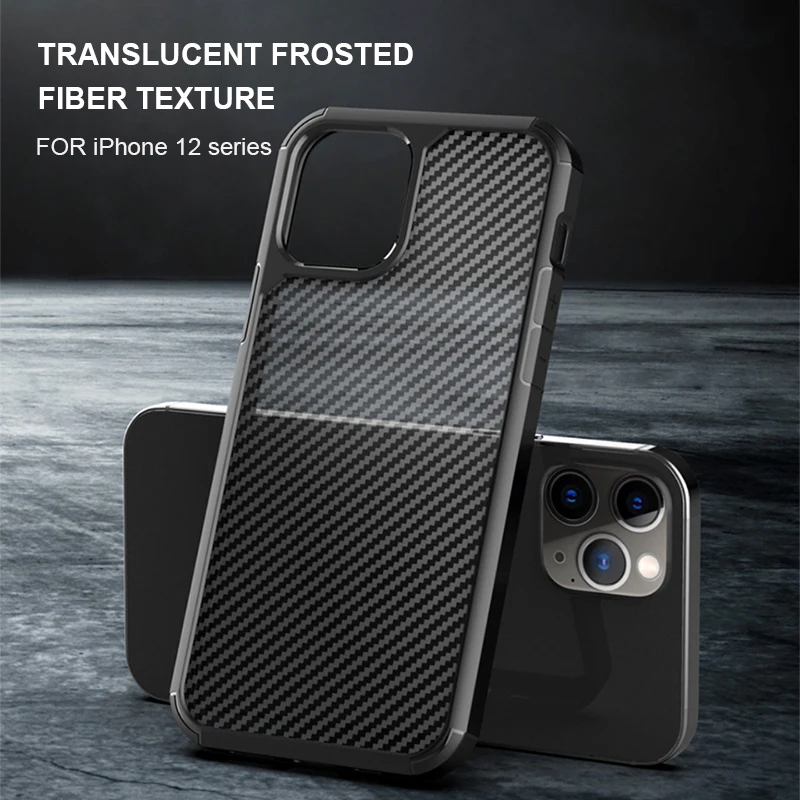 

for iPhone12/12Mini/12Pro Max Case Camera Protection Case For iPhone 11/11ProMax Translucent frosted fiber PC iPhone X/Xs Max