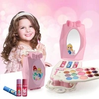 washable complete professional makeup for childrens makeup box kids makeup set with safe mirror toys for girls pricess make up