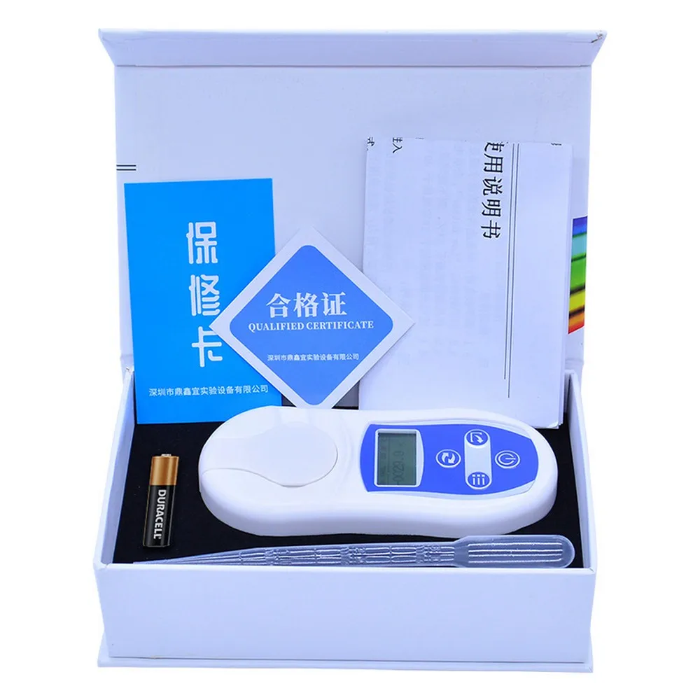 

Handheld Brix Meter Digital Brix Refractive Index Refractometer 0-53% Brix Sugar In Wine Concentration High Precision Tester