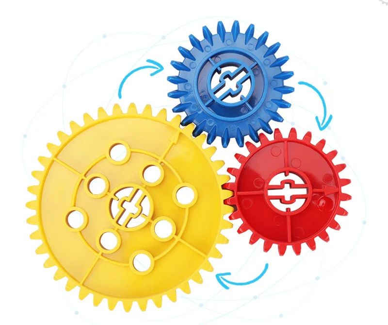 

BIY Big Size Mechanical gear set Science and education gear set Building blocks compatible with Brand Kid Gift