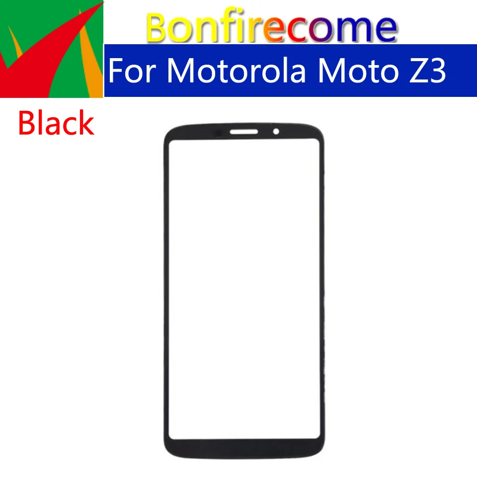 10 шт \ Лот сенсорный экран для Motorola Moto Z3 стекло передней панели объектив внешнее