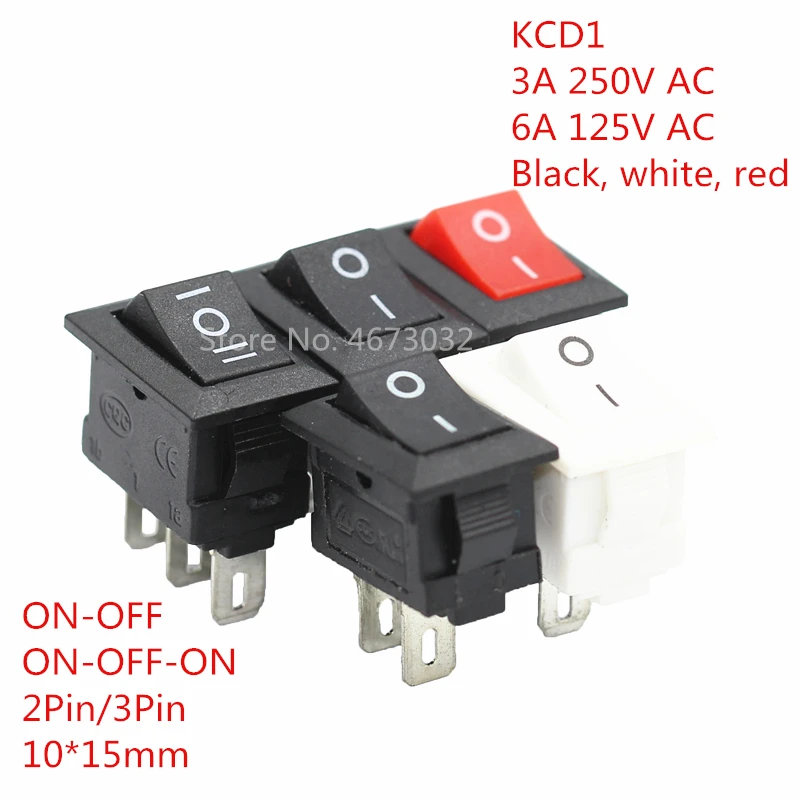 

Кнопочные переключатели PQZULK KCD11 10 шт.