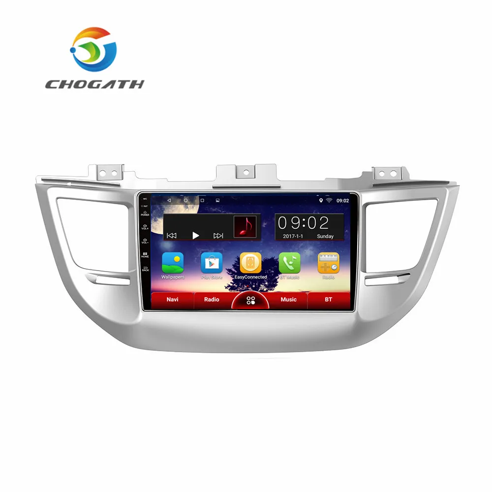 Автомобильный GPS-плеер CHOGATH 9 дюймов Android 0 для Hyundai Tucson IX45 2016-2017 с четырехъядерным