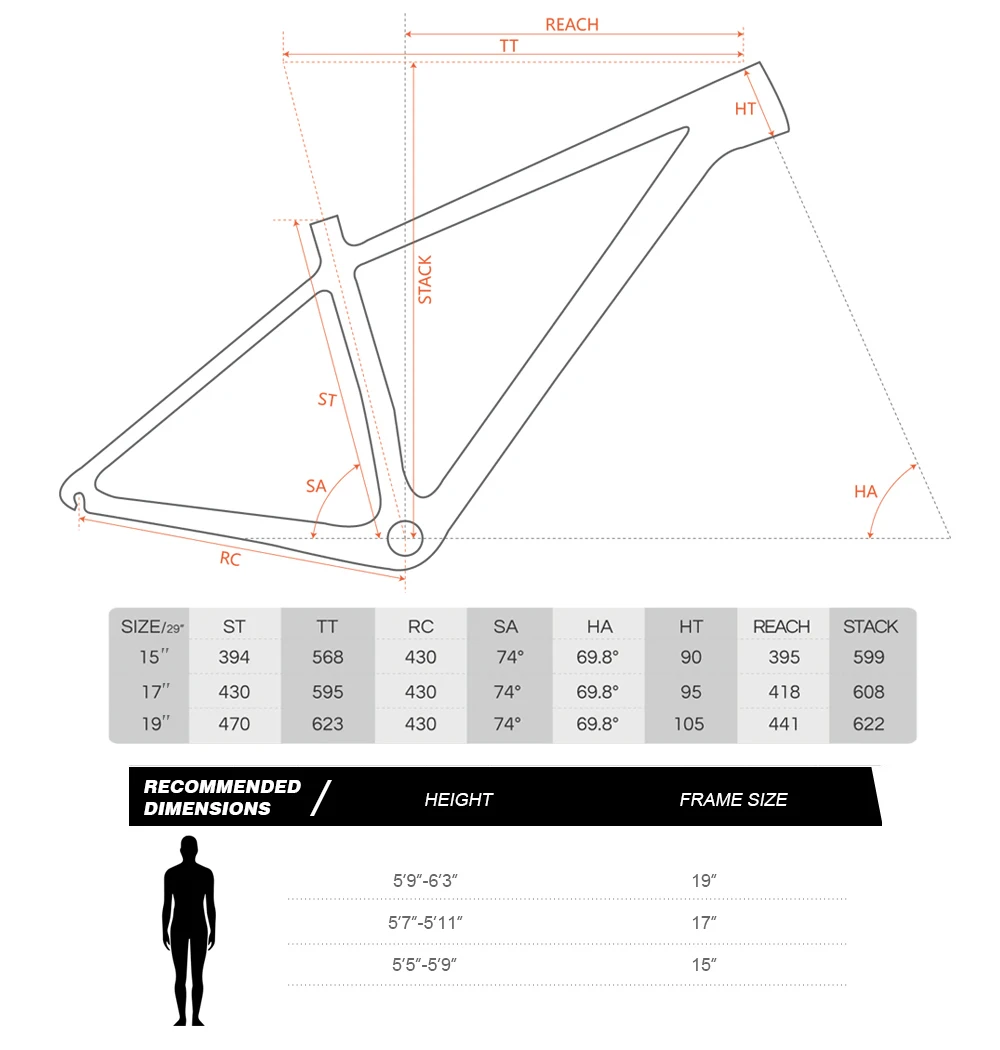OG-EVKIN CF-052 135x9 мм QR или 142x12 мм через ось 29er MTB карбоновая велосипедная Рама дисковая рама карбоновая для горного велосипеда BB92 велосипедная Рама