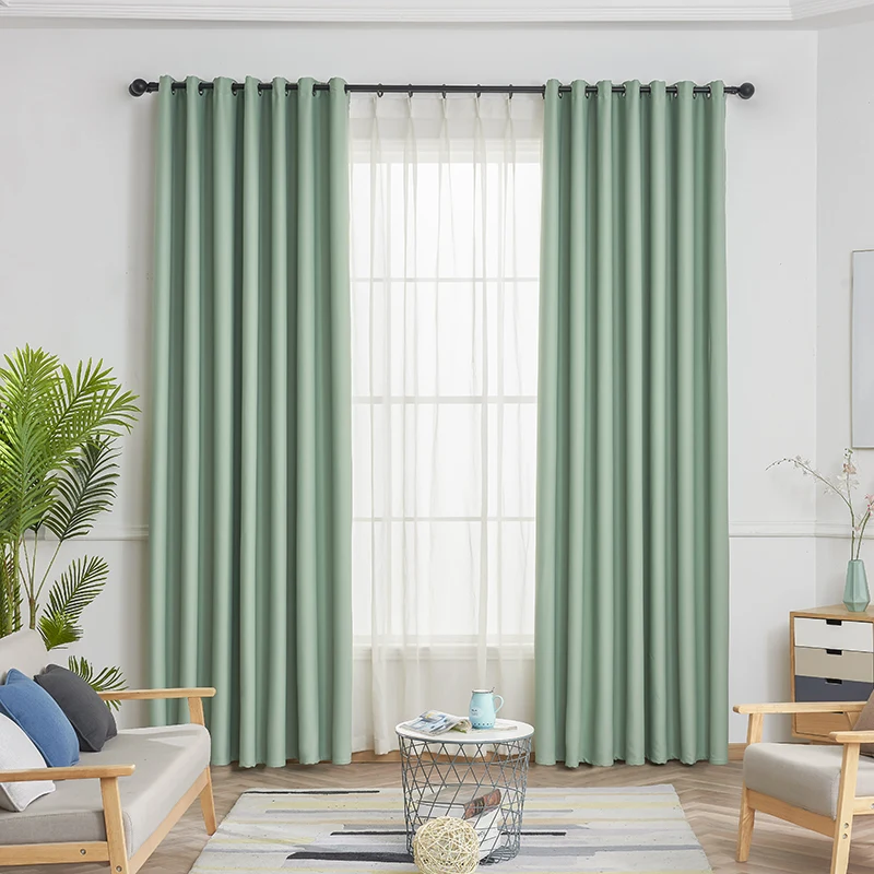 Затемняющие однотонные шторы высокоточные базовые тканевые оконные для
