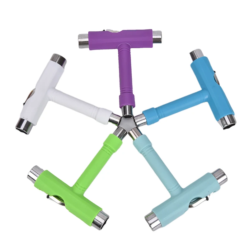 T-type скейтборд инструмент все в одном Отвертка Гнездо Многофункциональный скейт