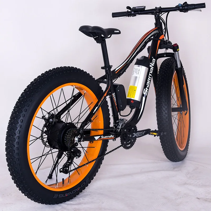 Мощный электрический автомобиль для взрослых с двигателем толстый велосипед 26