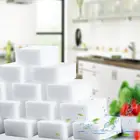 100*60*20 мм 20 шт., волшебный ластик белого цвета нано-меламиновая губка для кухни, аксессуары для чистки ванной комнаты поролоновая губка, Чистящая салфетка для посуды
