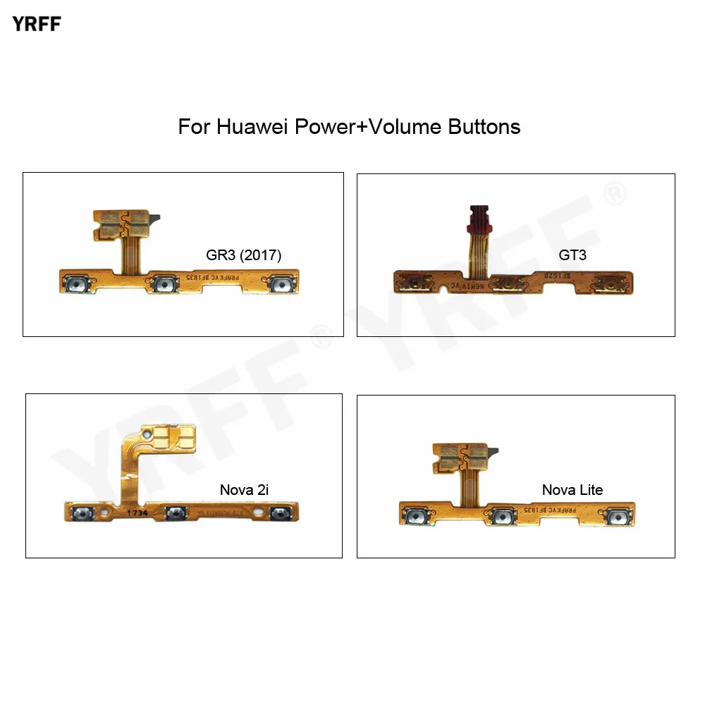 Кнопка включения/выключения питания для Huawei GT3 GR3 (2017) + гибкий кабель громкости FPC