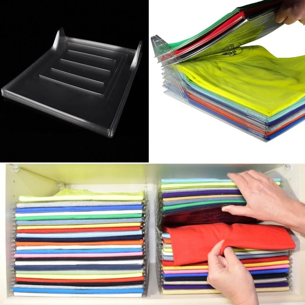 

Closet Clothes Folder Organizer Shirt Folding Board Documents Dividers Home T-Shirt Organizer System Wardrobe Storage 20Pcs
