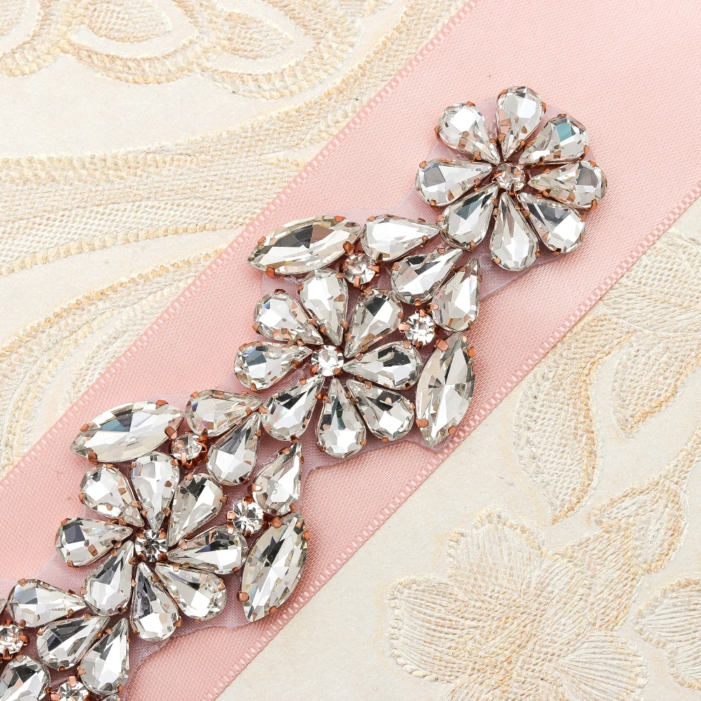 MissRDress ремешок для свадебного платья горный хрусталь свадебный Хрустальный Пояс