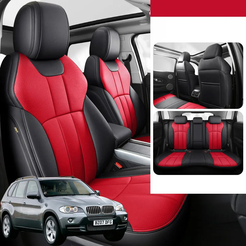 

Genuine Leather Car seat cover set For bmw x5 e70 2008 2011 Interior details automotive goods auto accessories in the salon