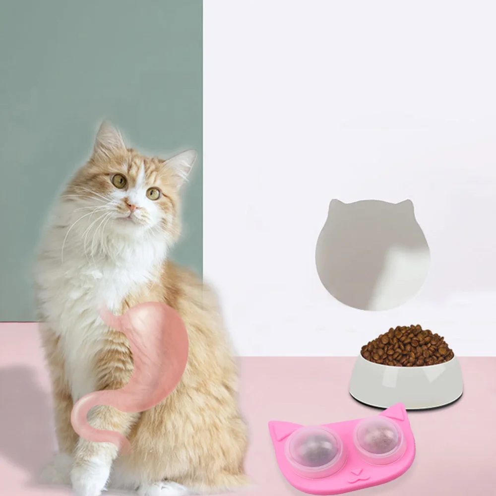 

2Pcs Rotatable Cat Snack Edible Balls Toys Cat Catnip Playthings Catnip Balls