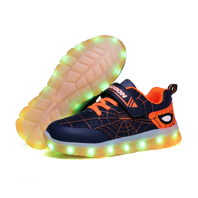 

Toddler Boy Girl Luminous Sneakers Kids Led Usb Glowing Lighted Up Tennis Children Casual Led Shoes Outdoor Fashion Sports Shoes