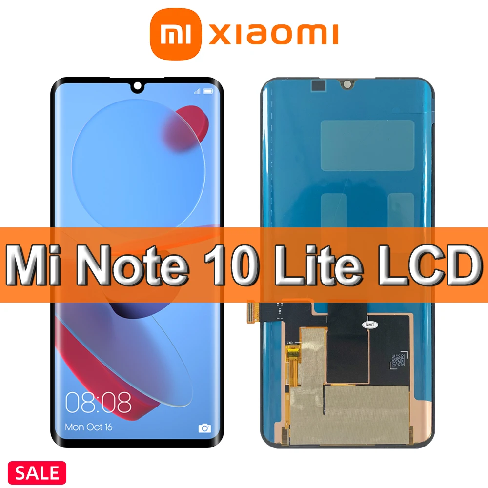 6 47 &quotОригинальный ЖК-дисплей для Xiaomi Mi Note 10 Lite + дигитайзер сенсорного экрана в