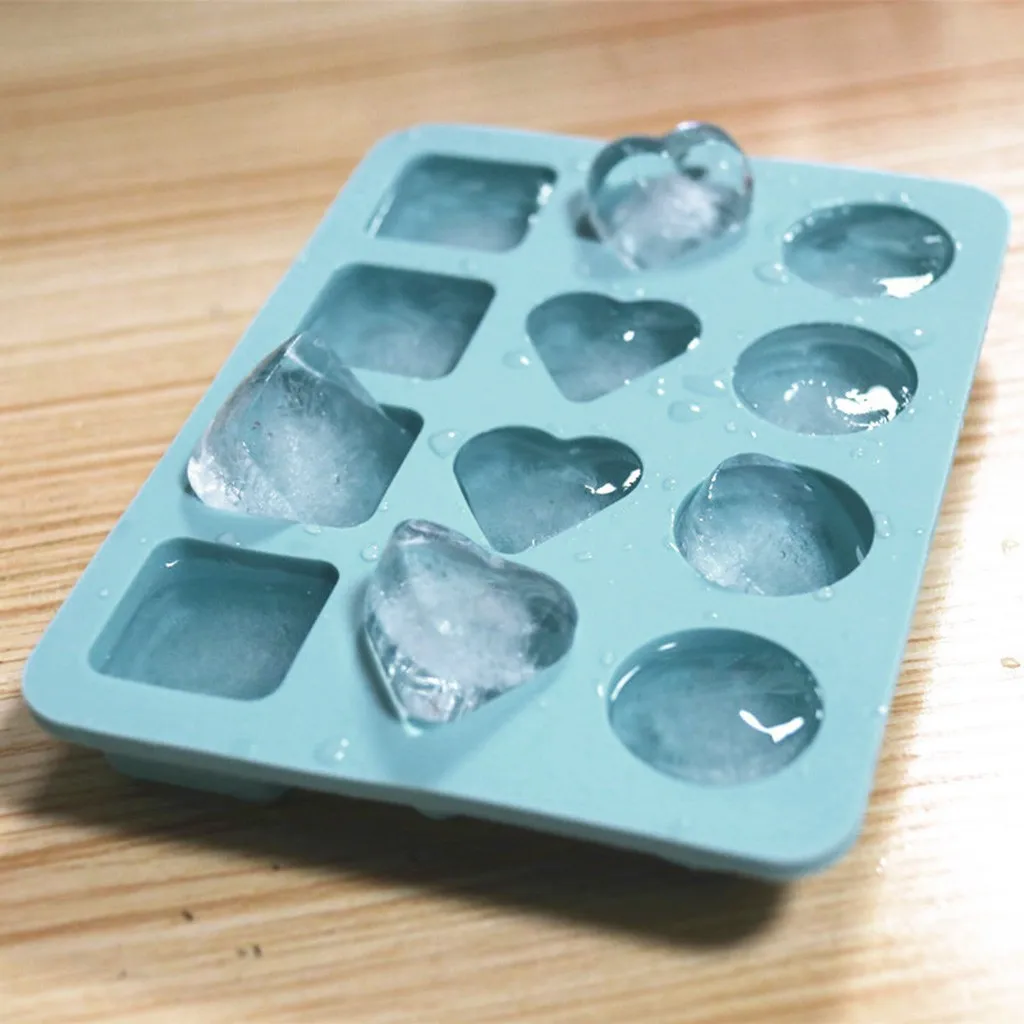 

Three In One Kitchen Ice Cream Tools Ice Cube Tray Reusable Food-grade Silicone Popsicle Mold Square Ice Cream Maker Mould