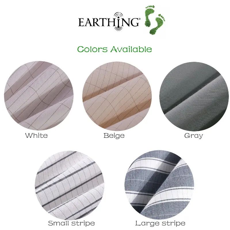 Заземляющая Серебристая ткань для простыней Токопроводящая хлопковая