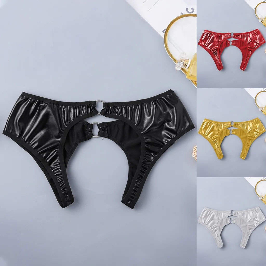 Сексуальные трусики SAGACE в новом стиле для женщин из лакированной кожи мода 2020