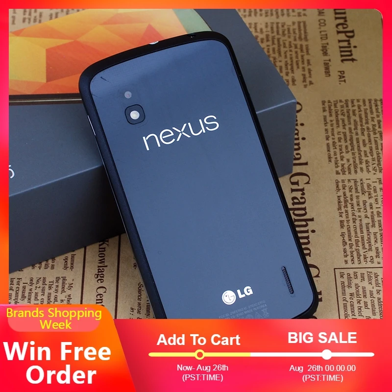 16 ГБ версия! 100% Оригинальный LG Nexus 4 E960 мобильный телефон четырехъядерный 1 5 ГГц 7