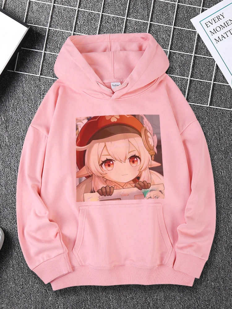 

Женская толстовка с капюшоном и длинным рукавом, в стиле аниме