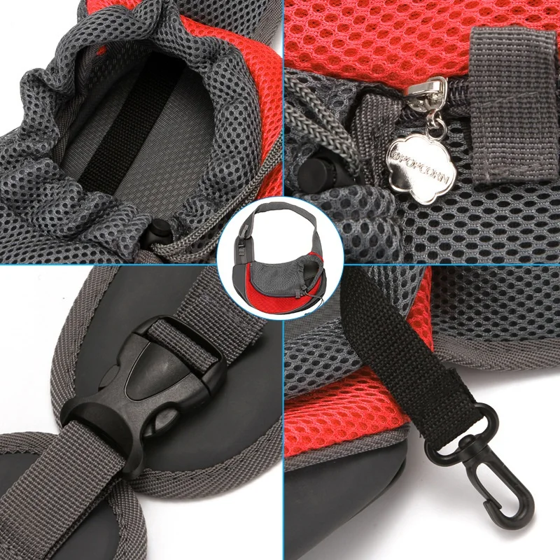 Переноска для собак дышащая сетка безопасная путешествий сумка слинг кошек