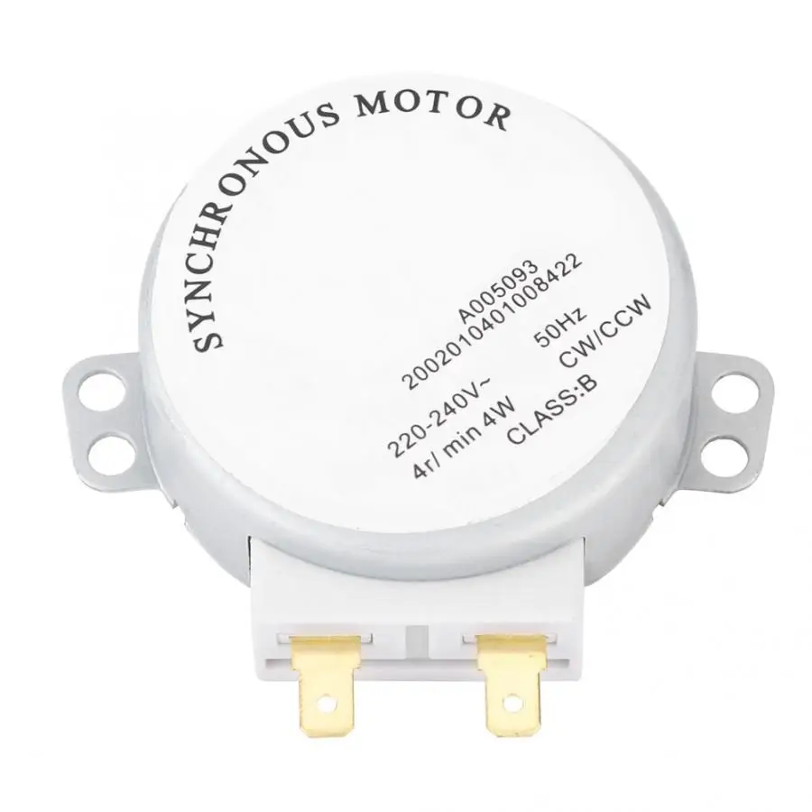 Микро-синхронный двигатель переменного тока 220-240 В 4 об/мин CCW/CW для