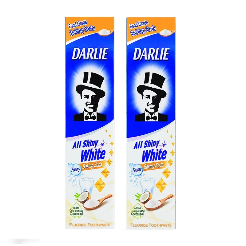 [2 шт.] блестящая белая зубная паста darlie 140 г | Красота и здоровье