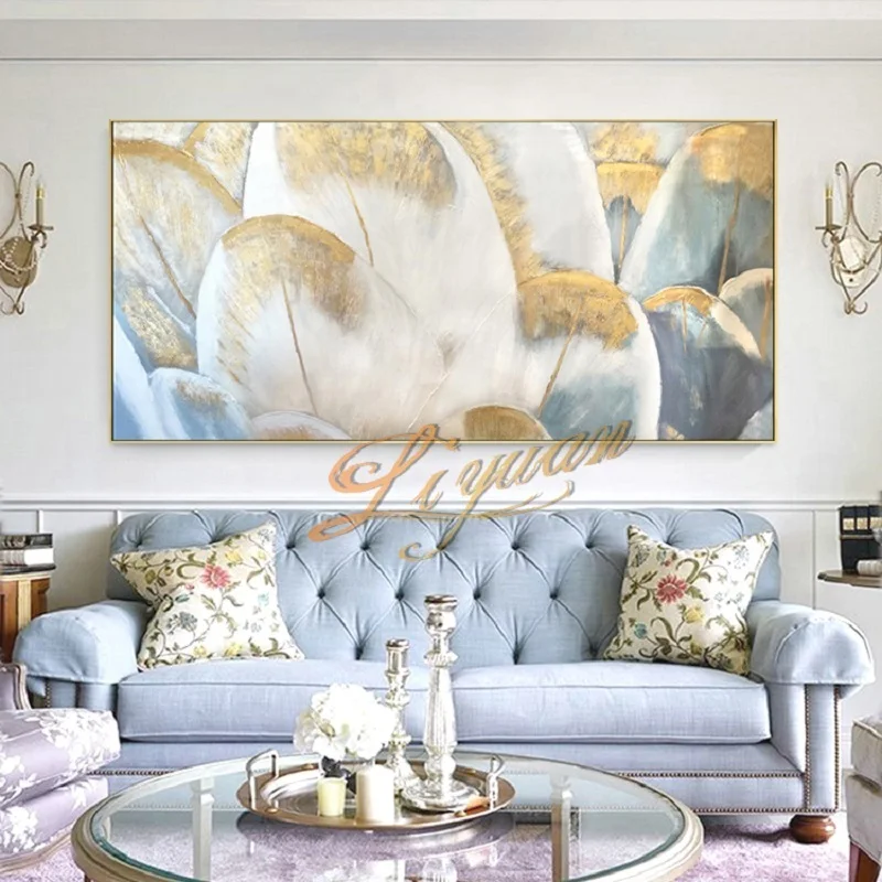 2021 белая абстрактная картина маслом на холсте для гостиной домашние картины