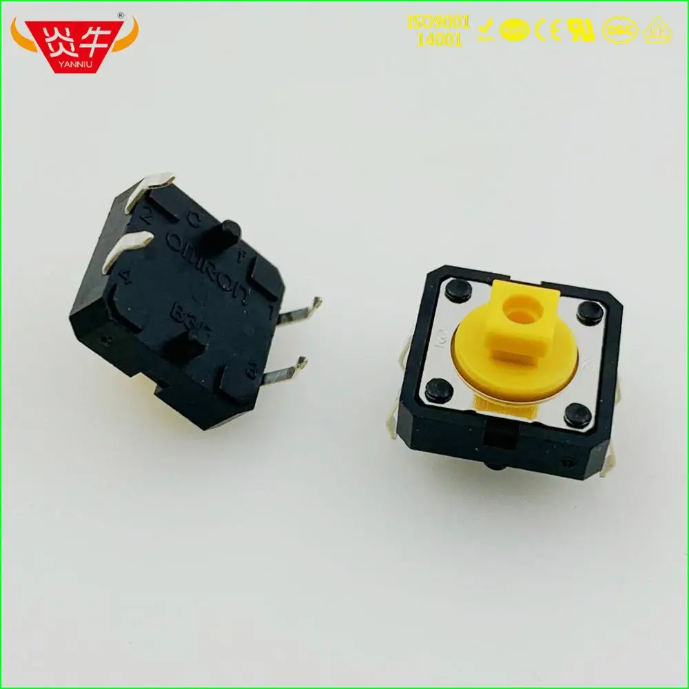 12*12 12X12 7,3 H 4P 4PIN Переключатель OMRON B3F 4055 Тактильные Такт Кнопочные микропереключатели автоматического сброса