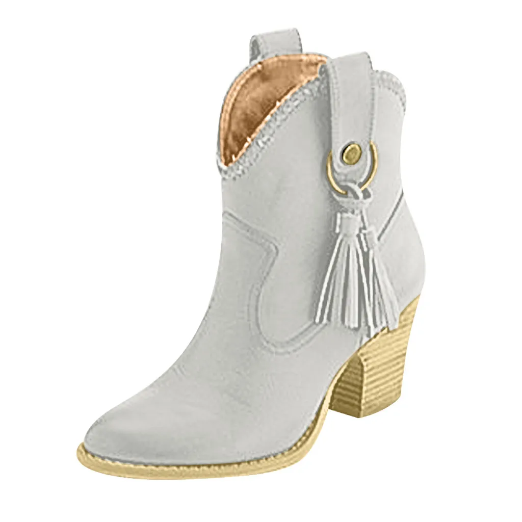 JAYCOSIN; коллекция года; женские ботильоны на высоком квадратном каблуке; botas zapatos mujer; кожаная зимняя обувь в стиле ретро; ботинки размера плюс; ковбойские ботинки