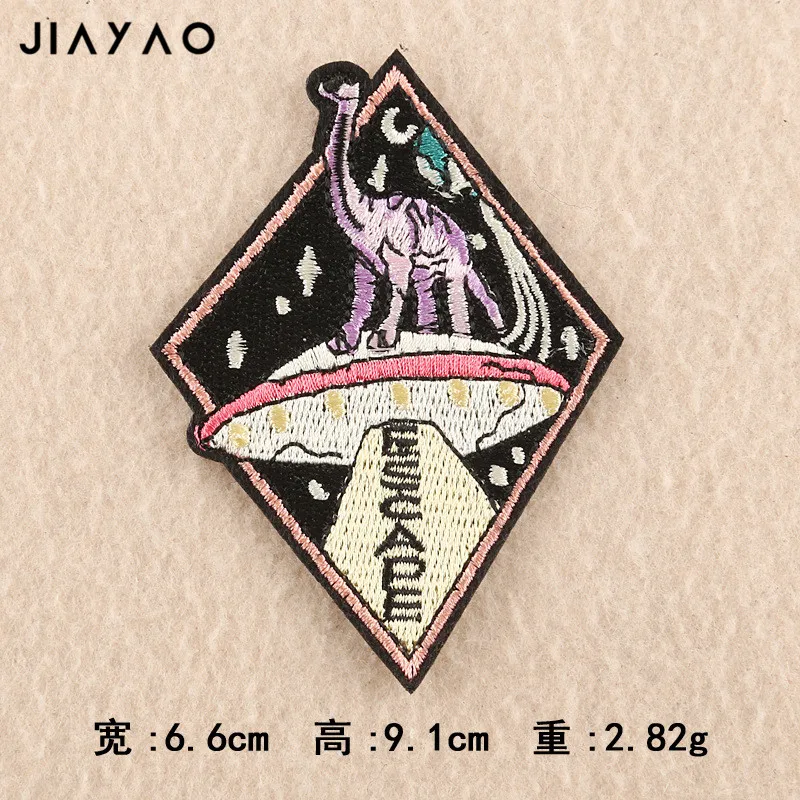 Вышитая нашивка в стиле панк ветер значок животное клоун наклейка