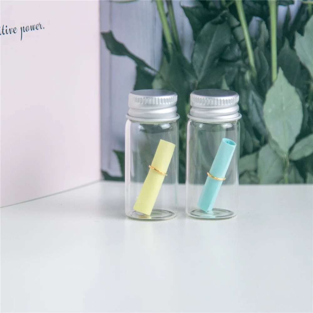 100 шт. 10 мл Борат флаконы с серебряными Алюминий Кепки прозрачная мини